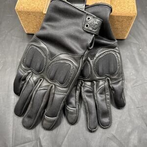 HIGHWAY 21 Vixen Leather Motorcycle Gloves Women Black Size Large L 8 Armor New